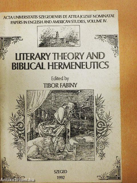 Literary Theory and Biblical Hermeneutics