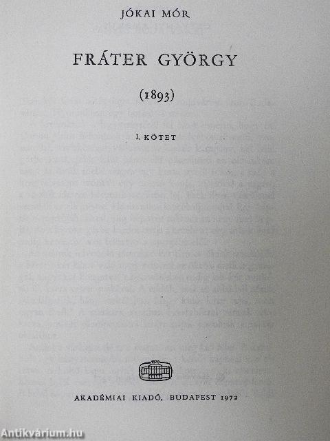 Fráter György I-II.