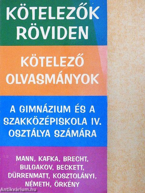 Kötelező olvasmányok