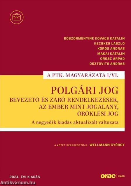 Polgári jog I/VI. - Bevezető és záró rendelkezések, Az ember mint jogalany, Öröklési jog