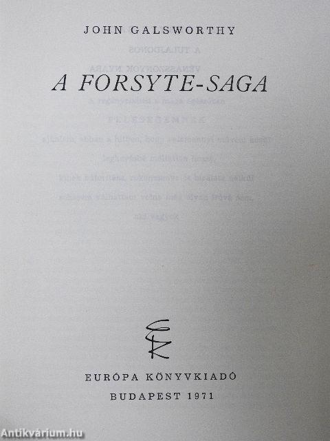 A Forsyte-Saga 1-2./Modern komédia 1-2.