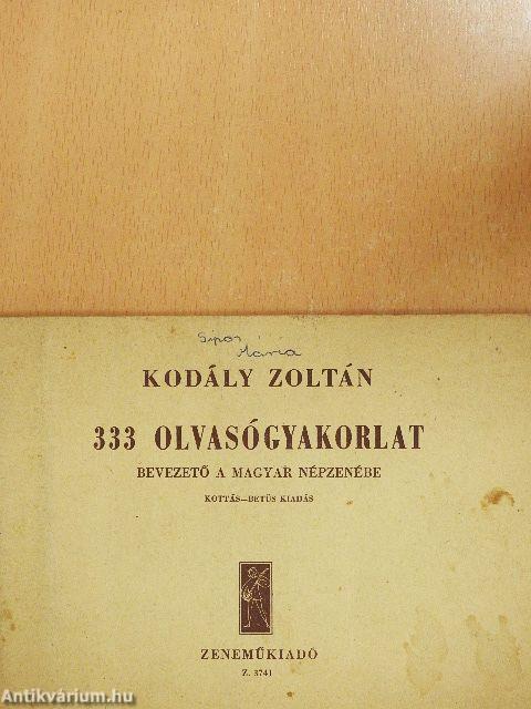 333 olvasógyakorlat