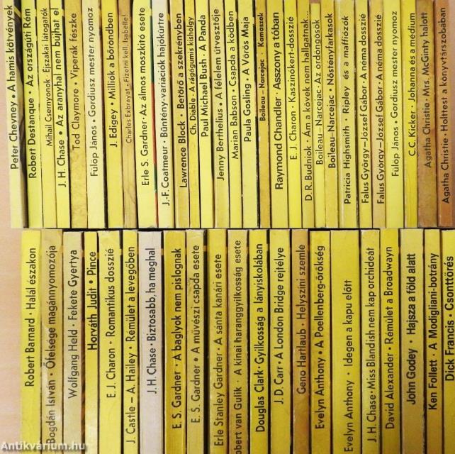 "50 kötet az Albatrosz könyvek sorozatból (nem teljes sorozat)"