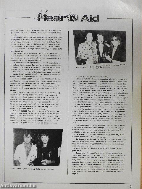 Metallica Hungarica 1986. november