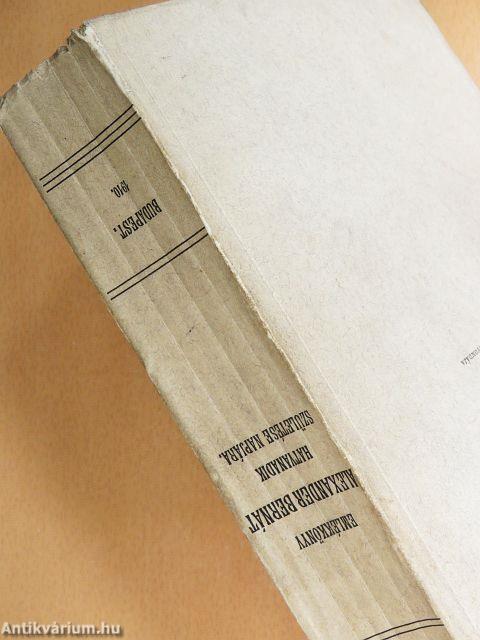 Emlékkönyv Alexander Bernát hatvanadik születése napjára