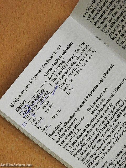 Angol kisokos - Nyelvtani összefoglaló