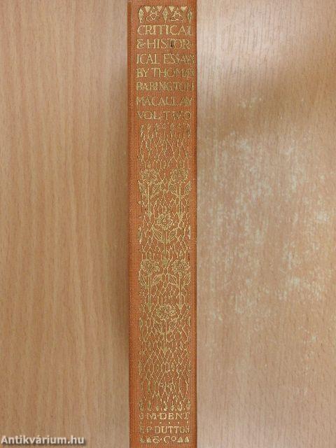 Critical & Historical Essays by Thomas Babington Macaulay II.