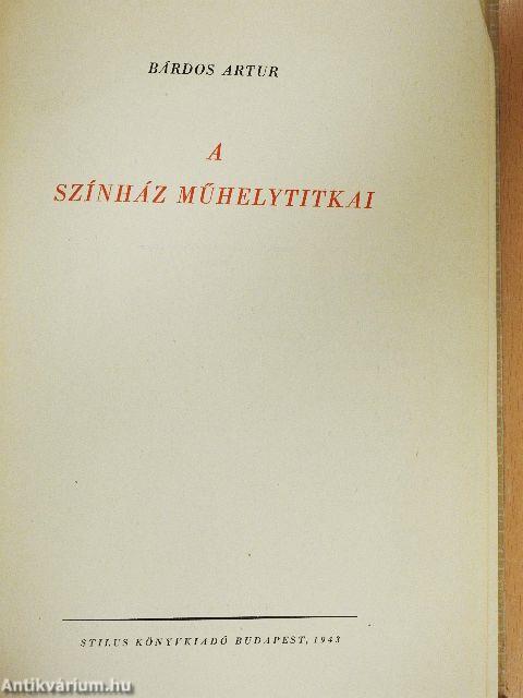 A színház műhelytitkai