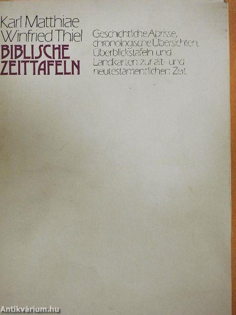 Biblische Zeittafeln