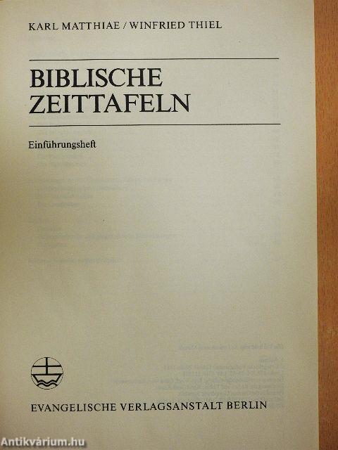 Biblische Zeittafeln