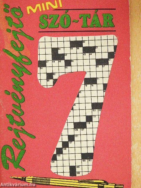 Rejtvényfejtő mini szó-tár 7.