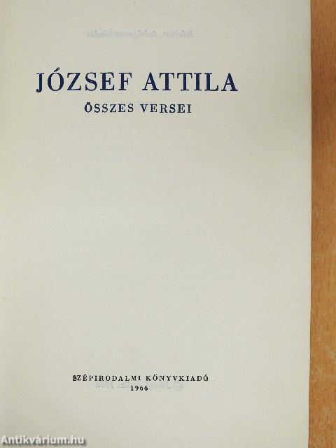 József Attila összes versei