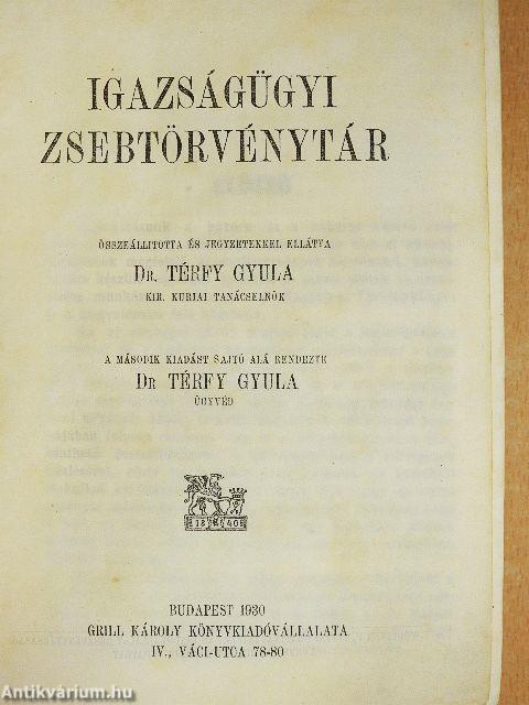 Igazságügyi zsebtörvénytár