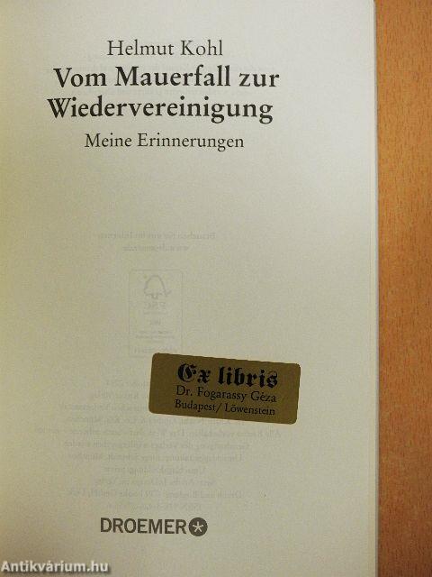 Vom Mauerfall zur Wiedervereinigung