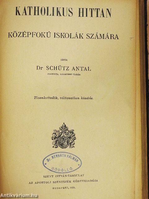 Ószövetségi bibliai történetek/Katholikus hittan/Katholikus erkölcstan/Katholikus egyháztörténelem/Katholikus hitvédelem