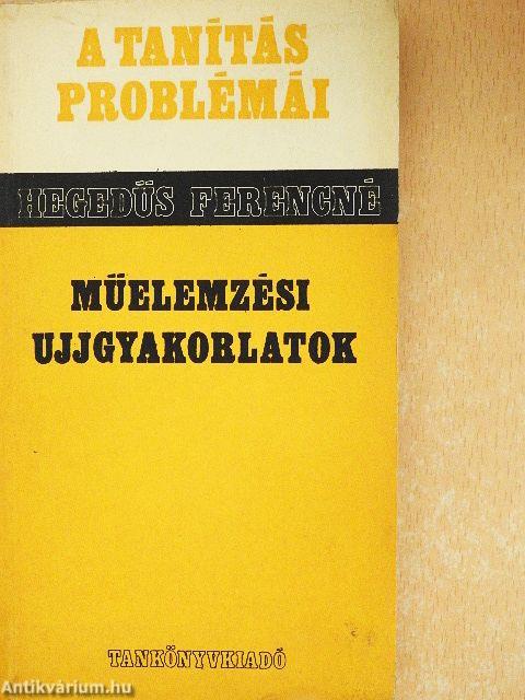 Műelemzési ujjgyakorlatok
