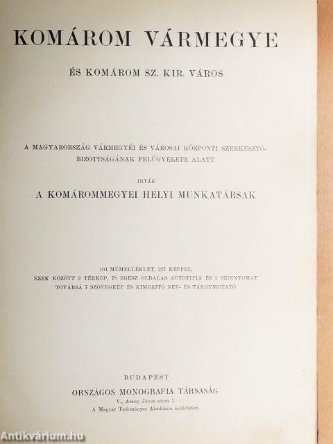 Komárom vármegye és Komárom sz. kir. város