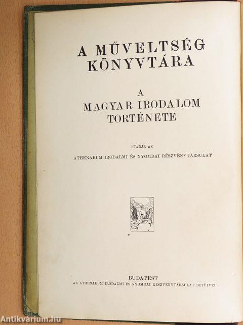 A magyar irodalom története 1900-ig
