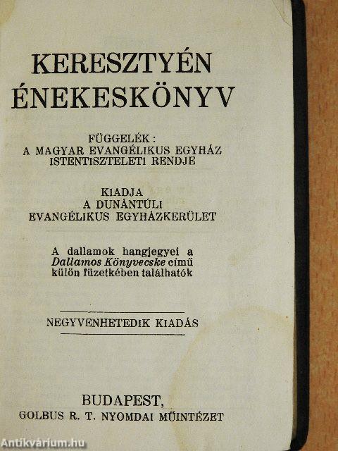 Keresztyén énekeskönyv