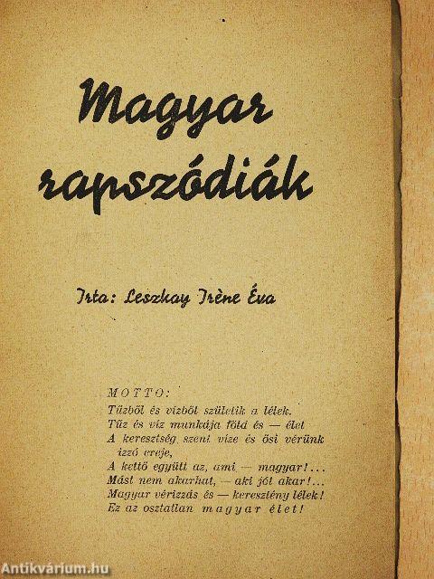 Magyar rapszódiák