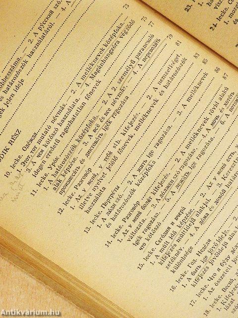 Az orosz nyelv kézikönyve I.