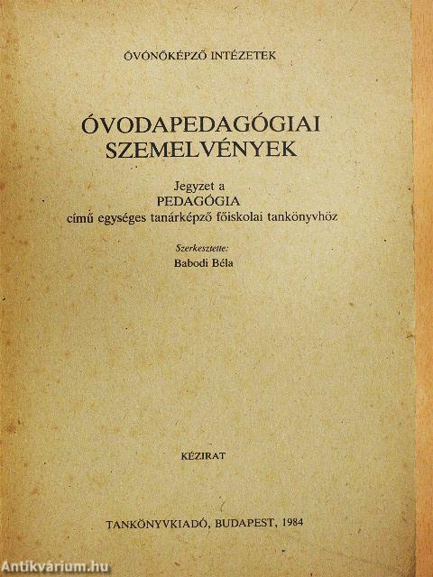 Óvodapedagógiai szemelvények