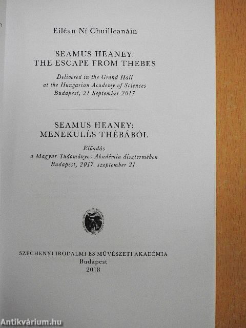 Seamus Heaney: Menekülés Thébából