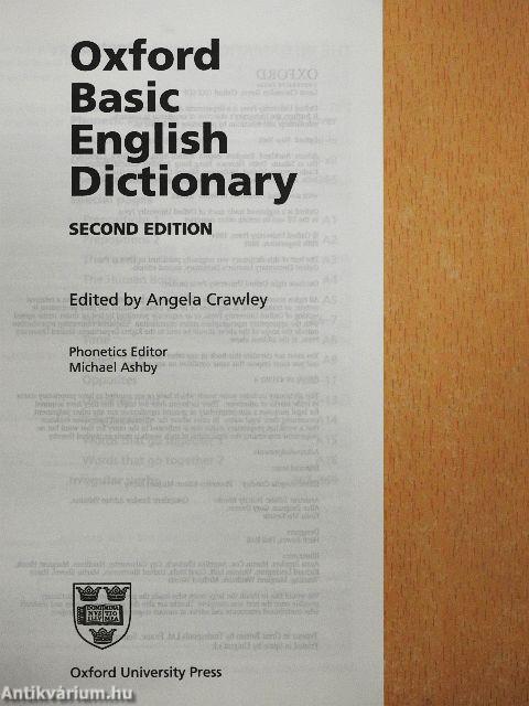 Oxford Basic English Dictionary