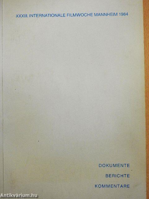 XXXIII. Internationale Filmwoche Mannheim 1984