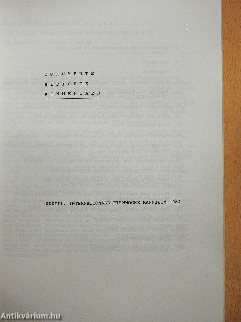 XXXIII. Internationale Filmwoche Mannheim 1984