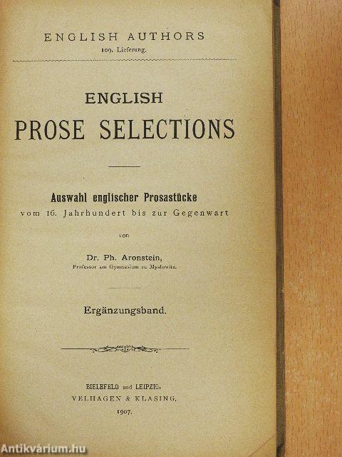 English Prose Selections