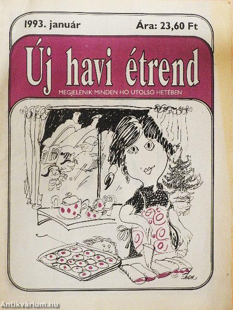 Új havi étrend 1993. január