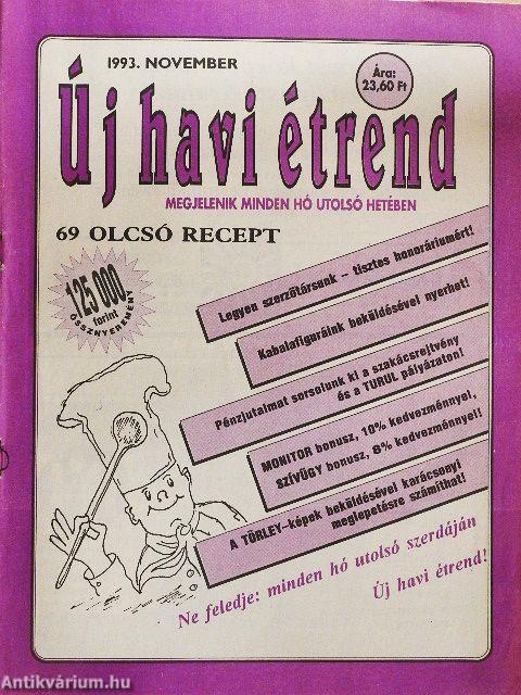 Új havi étrend 1993. november