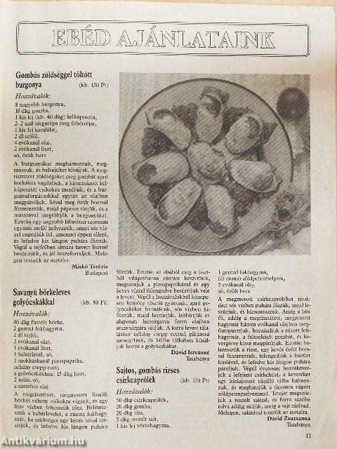 Új havi étrend 1993. november