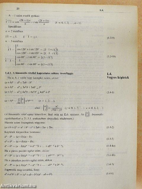 Matematikai kézikönyv műszakiaknak