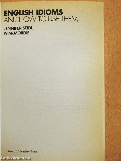 English idioms and how to use them