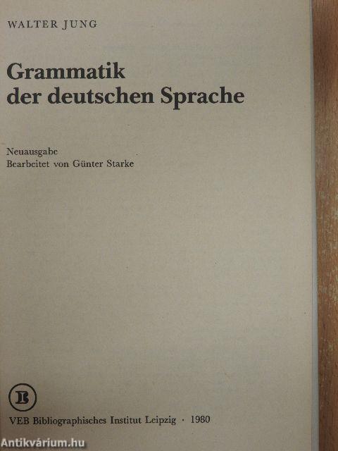 Grammatik der deutschen Sprache