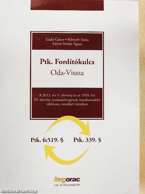 Ptk. Fordítókulcs Oda-Vissza