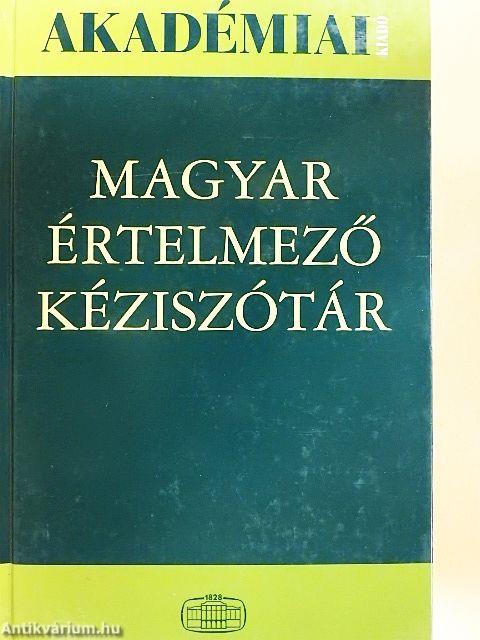 Magyar értelmező kéziszótár