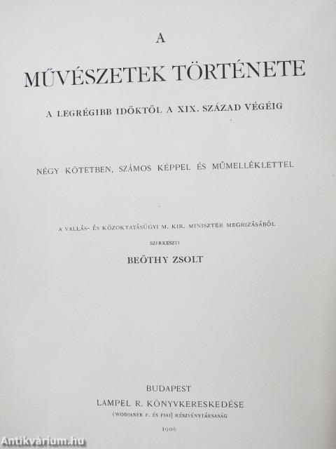A művészetek története I-III.
