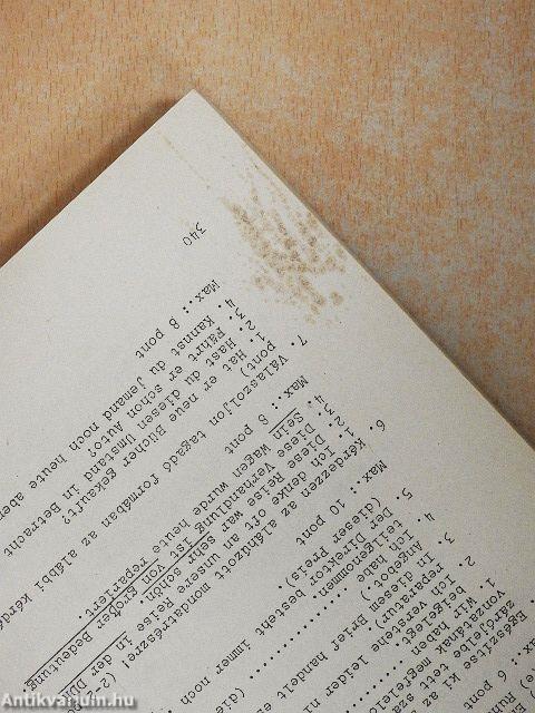 Német nyelvtani magyarázatok és gyakorlatok