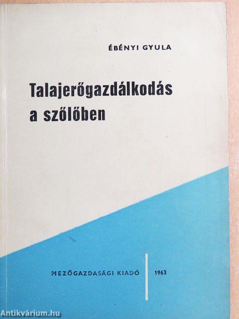 Talajerőgazdálkodás a szőlőben