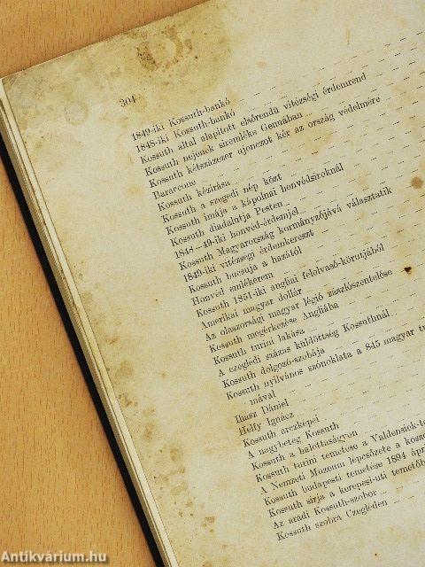 Kossuth Lajos élete, működése és halála