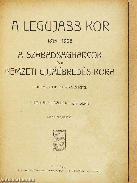 Tolnai Világtörténelme - A legujabb kor II. (töredék)