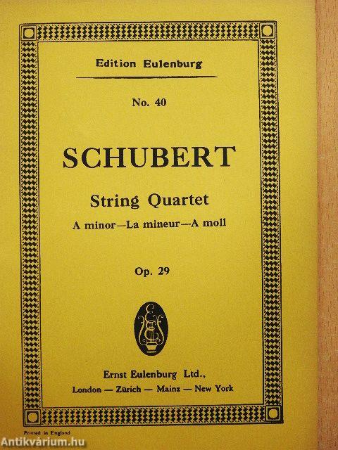 String Quartet A minor for 2 Violins, Viola and Violoncello