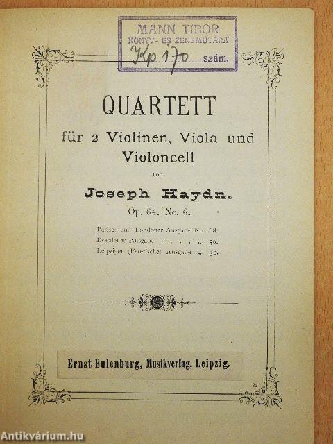 Quartett für 2 Violinen, Viola und Violoncell