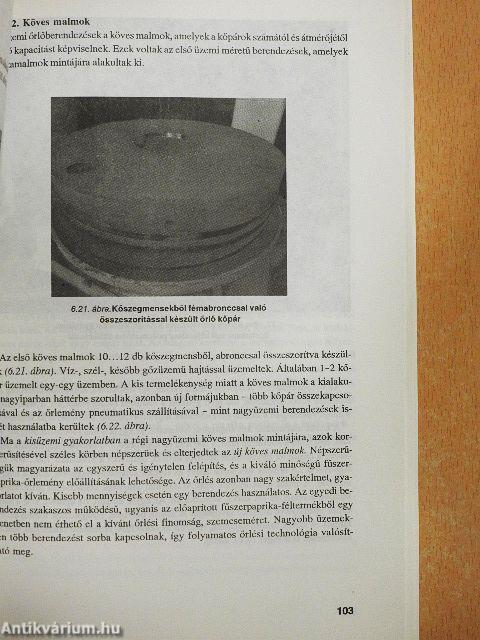 Fűszerpaprika-őrlemény gyártása kisüzemben/Ételízesítők/Hidegen sajtolt olajok