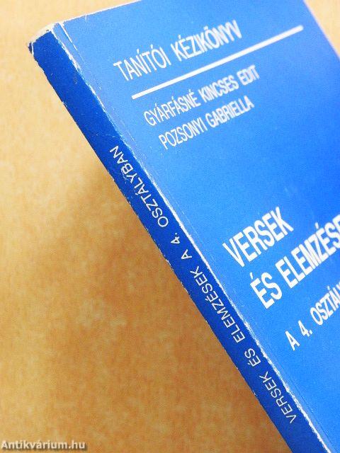 Versek és elemzések a 4. osztályban