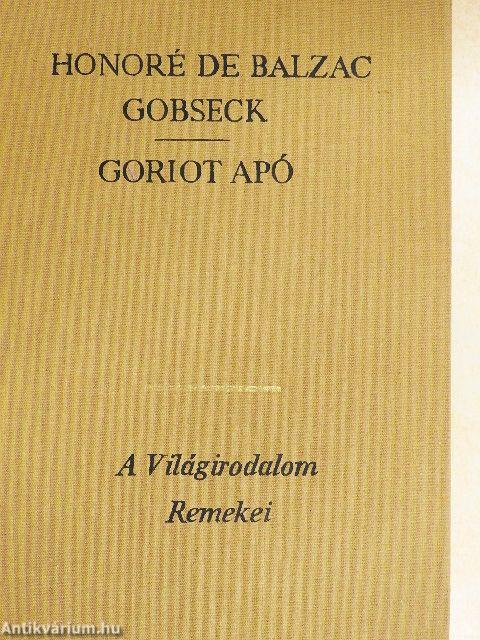 Gobseck/Goriot apó