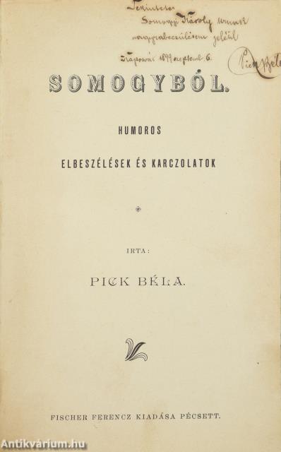Somogyból (dedikált példány)